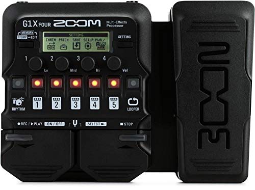 Zoom G1X FOUR - Pedal de efectos para guitarra con pedal de expresión