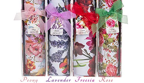 6 cajones grandes con revestimientos de flores con leve aroma en caja de regalo (420 x 585 mm).