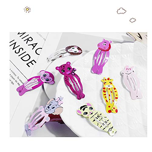 60 Piezas Clips Pelo Niña Metal Pinzas Pelo Bebe Niña Patrón De Dibujos Animados Y Fruta Horquillas De Pelo Infantiles