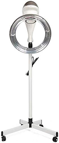 950W Orbital Stand Up Casco Secador de Pelo Calentador Campana Profesional Pelo Color Procesador Y Calentador Acelerador con Base Digital Controlar Peluquería Equipo,Gray