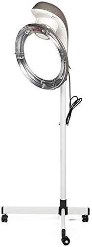 950W Orbital Stand Up Casco Secador de Pelo Calentador Campana Profesional Pelo Color Procesador Y Calentador Acelerador con Base Digital Controlar Peluquería Equipo,Gray