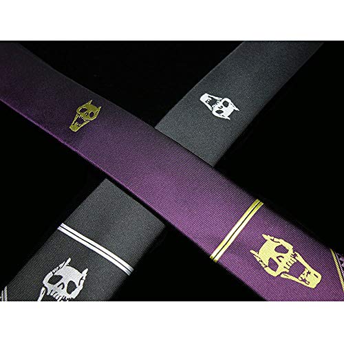 ACBANANA JoJo's Bizarre Adventure Killer Queen Kira Yoshikage Skull Tie Cosplay Accesorios Accesorios