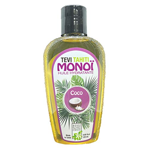 Aceite autobronceador COCO, monoi Tahiti 98% puro, autobronceador, acelerador natural del bronceado, bronceado rápido sensual, botella de vidrio de 120 ml, vegano, libre de crueldad
