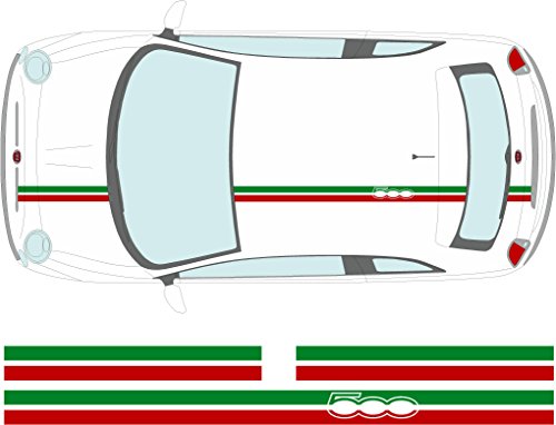 Adhesivo decorativo para techo, diseño de bandera italiana (SS20022)