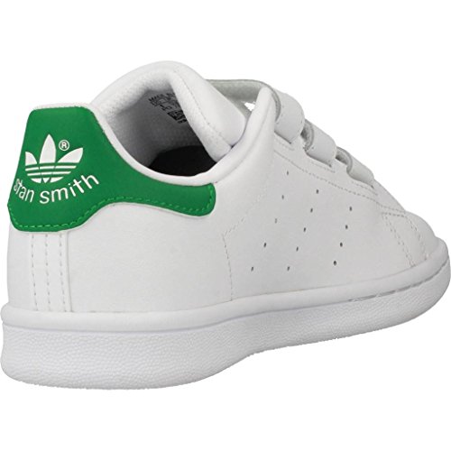 adidas Originals Stan Smith CF, Zapatillas Unisex niños, Blanco (Footwear White/Footwear White/Green), 32 EU