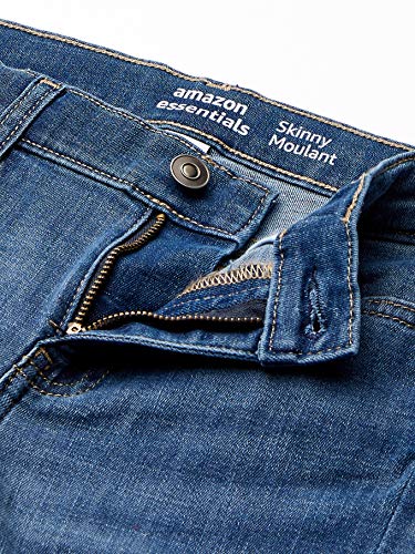 Amazon Essentials Girls' Skinny Jeans, Arizona/Light, 10S US