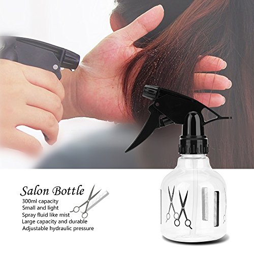 Anself Botella de Spray 300ml Pulverizador de Rociar Agua para Peluquería Salón Peluquero