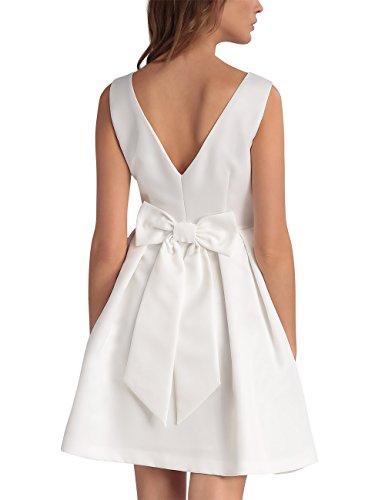 APART Fashion Glamour: Black-Cream: Lace-FOR-Grace Vestido, Weiß (Creme Creme), 42 para Mujer