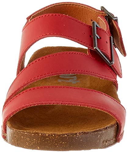 Art I Breathe, Sandalias con Punta Abierta para Mujer, Rojo (Red Red), 38 EU