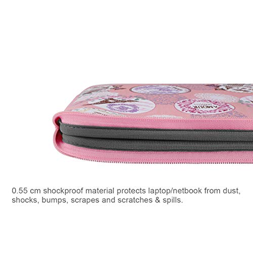 Arvok Pulgadas Funda Protectora para Portátiles/Impermeable Ordenador Portátil Caso/Neopreno del Portátil Bolsa para Acer/ASUS/DELL/Fujitsu/Lenovo/HP/Samsung/Sony (11.6-Pulgadas, Rosa Romántico)