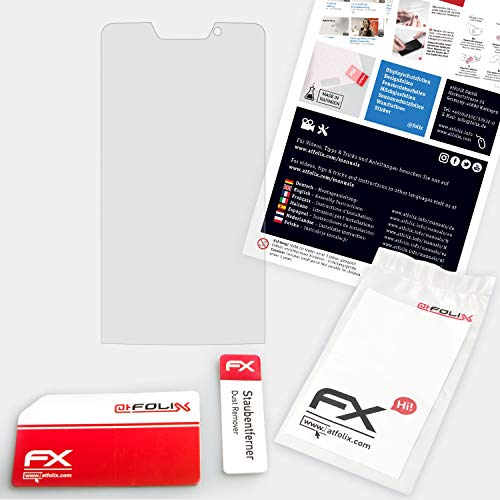 atFoliX Lámina Protectora de plástico Cristal Compatible con Emporia Smart S1 Película Vidrio, 9H Hybrid-Glass FX Protector Pantalla Vidrio Templado de plástico