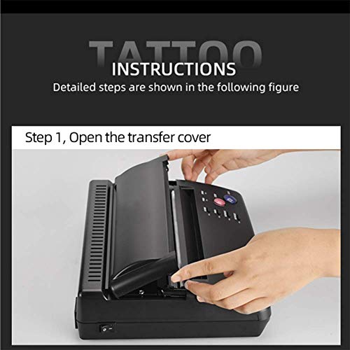 ATOMUS Tattoo Transfer Machine Copier TéRmica Plantilla Transfer EléCtrica Juego Temporales Permanente Tattoo Suministros