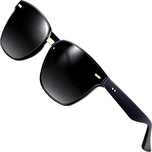 ATTCL Clásico Gafas De Sol Hombre mujer Polarizadas Protección UV 555-Black