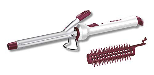 Babyliss 271Ce - Tenacillas de Pelo para Rizos Pequeños con Cepillo Extraíble para Ondas Suaves y Volumen, Diámetro 16 mm , Morado