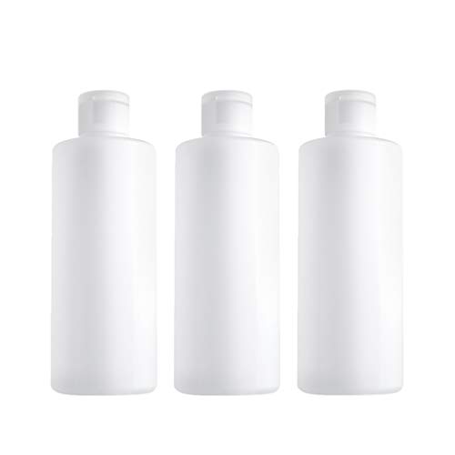 Beaupretty Botellas de Plástico Vacías con Tapa Abatible para Champú Acondicionador Loción Artículos de Tocador Jabón Líquido para El Cuerpo Cremas Paquete de 3
