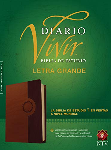 Biblia de Estudio del Diario Vivir Ntv, Letra Grande, Tutone