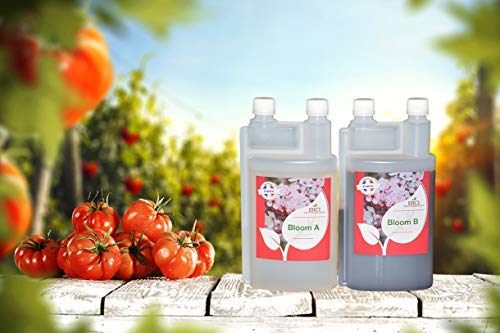 Bio Technology® | Fertilizante de Floración de Calidad | Fertilizante de Floración Universal | Gran Rendimiento y Aroma Bloom A + B - 1 L