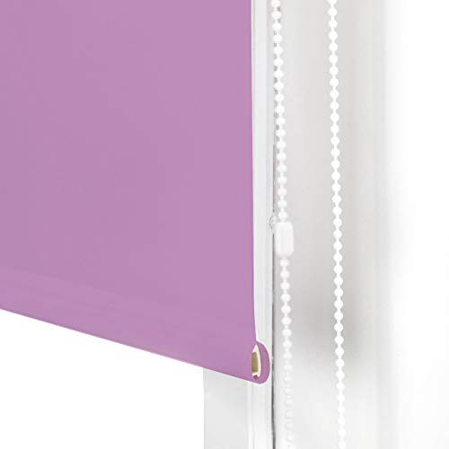 Blindecor Ara - Estor enrollable translúcido liso, Morado, 160 x 175 Cm (ancho x alto)