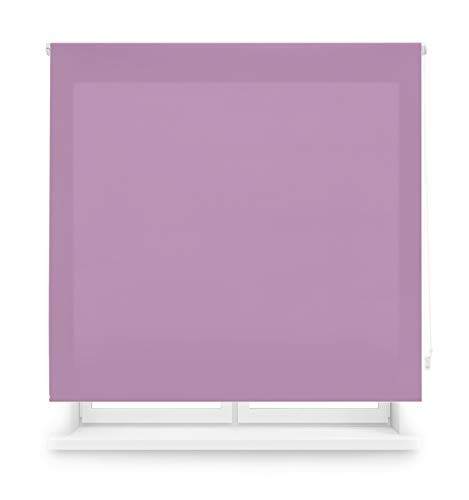 Blindecor Ara - Estor enrollable translúcido liso, Morado, 160 x 175 Cm (ancho x alto)