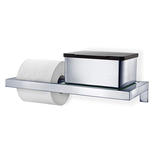 Blomus 68821 Menoto - Caja para Toallitas Húmedas, Acero Inoxidable Mate, 7.5x15x13cm
