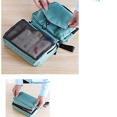 Bolsa de Lavado Bolsa de Lavado de Viaje portátil Masculina Productos de Exterior for Mujer Bolsa de cosméticos for Hombres Bolsa de Almacenamiento de artículos de Viaje FANJIANI (Color : Green)