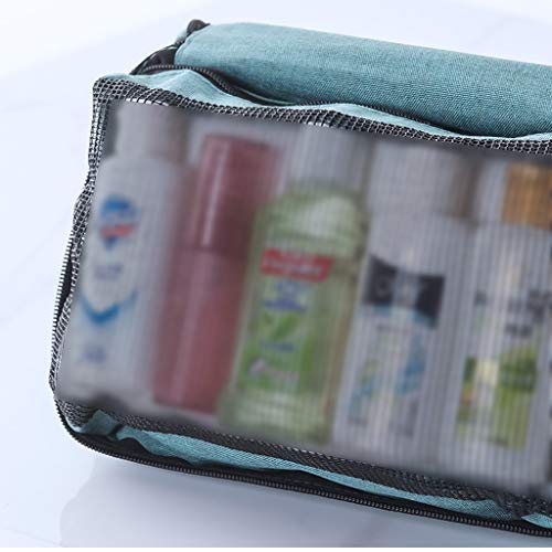 Bolsa de Lavado Bolsa de Lavado de Viaje portátil Masculina Productos de Exterior for Mujer Bolsa de cosméticos for Hombres Bolsa de Almacenamiento de artículos de Viaje FANJIANI (Color : Green)
