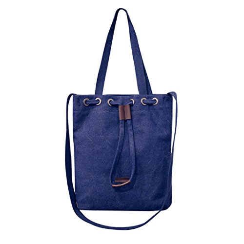 Bolso Bandolera Mujer Grande de Lona Bolsos de Hombro Colores para Niña por ESAILQ YU