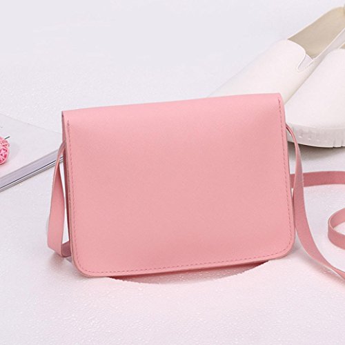 Bolso Bandolera Mujer Pequeña de Piel Bolsos de Hombro Colores para Niña por ESAILQ DP
