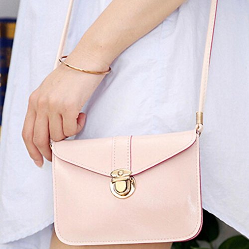Bolso Bandolera Mujer Pequeños de Piel Bolsos de Hombro Niña por ESAILQ