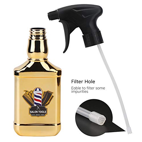 Botella de spray para peluquería de 2 piezas, botellas de spray para el cabello Segbeauty de 260 ml, pulverizador ajustable con ajustes de niebla fina para transmitir, depósito de agua recargable