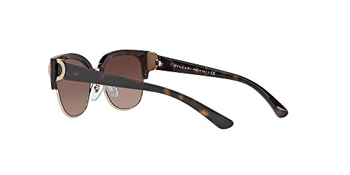 Bulgari 0BV8189 504/13 55 Gafas de sol, Dorado (Dark Havana/Pale Gold/Browngradient), Unisex-Adulto