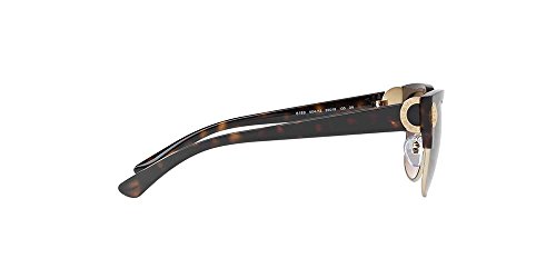 Bulgari 0BV8189 504/13 55 Gafas de sol, Dorado (Dark Havana/Pale Gold/Browngradient), Unisex-Adulto
