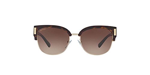 Bulgari 0BV8189 504/13 55 Gafas de sol, Dorado (Dark Havana/Pale Gold/Browngradient), Unisex-Adulto