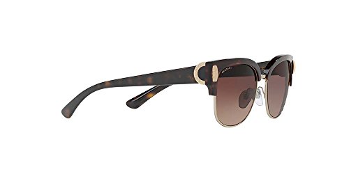 Bulgari 0BV8189 504/13 55 Gafas de sol, Dorado (Dark Havana/Pale Gold/Browngradient), Unisex-Adulto