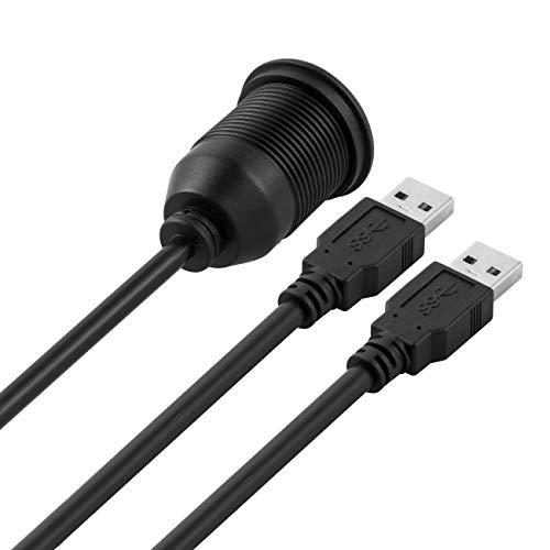 Cable de Montaje Empotrado de Bolongking, 1 m, USB 3.0 Dual, para Panel, para Coche, Barco y Motocicleta