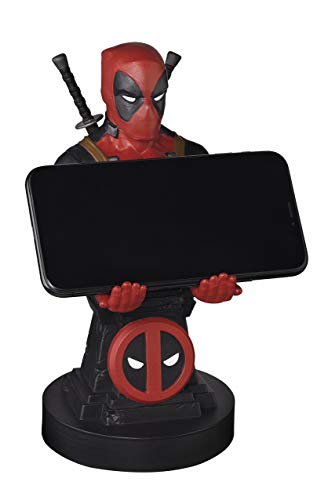 Cable guy Deadpool, soporte de sujeción o carga para mando de consola y/o smartphone de tu personaje favorito con licencia de Marvel. Producto con licencia oficial. Exquisite Gaming