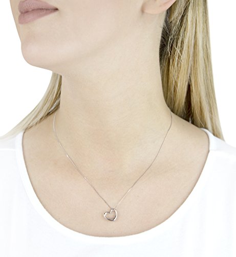 Carissima Gold Colgante de mujer con oro blanco 9 K (375), 46 cm