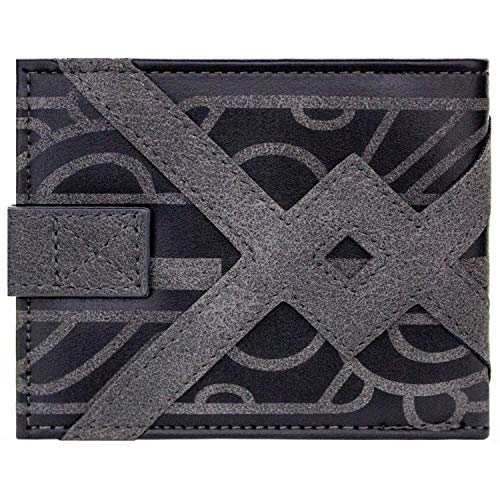 Cartera de God of War Metálico Juego Logo Omega Runa Negro