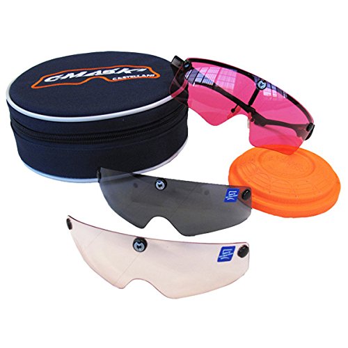 Castellani C-Mask II - Montura para gafas de tiro + 3 lentes intercambiables