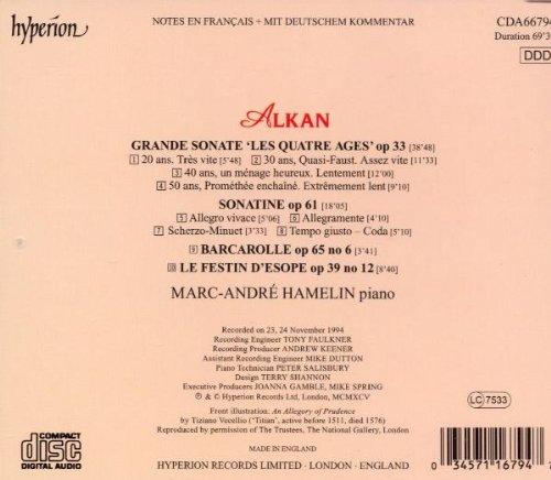 Charles-Valentin Alkan : OEuvres pour piano