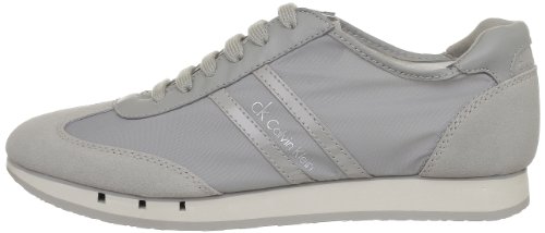 CK Calving Klein Monty Nylon/Suede - Zapatos con Cordones de Material sintético Hombre, Color Gris, Talla 44
