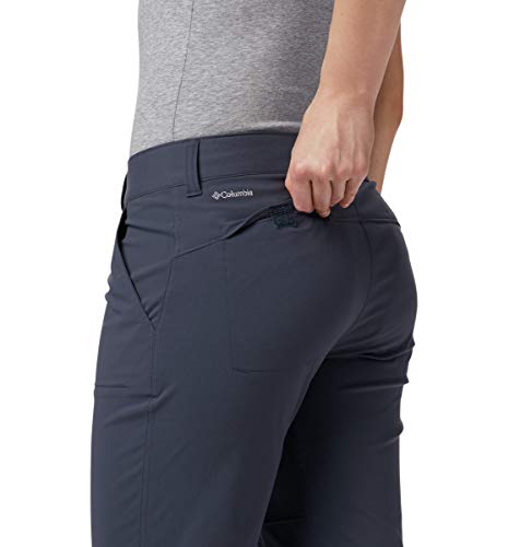 Columbia Pantalón de senderismo para mujer, Saturday Trail Pant, Nailon, Gris (India Ink), Talla W36/R, 1579861