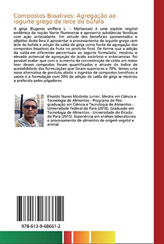 Compostos Bioativos: Agregação ao iogurte grego de leite de búfala: Elaboração, caracterização físico-química e microbiológica