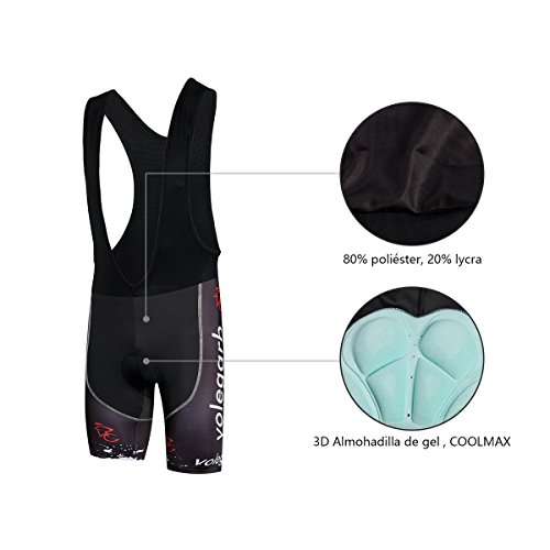 Cornasee Ropa Ciclismo Verano para Hombre Ciclismo Maillot y Culotte Pantalones Cortos