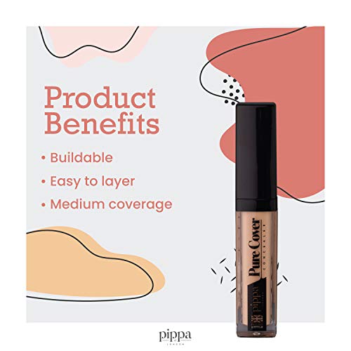 Corrector Total Pure Cover Pippa of London - Corrector de color y Concealer hidratante - Corrector mate para la zona bajo los ojos