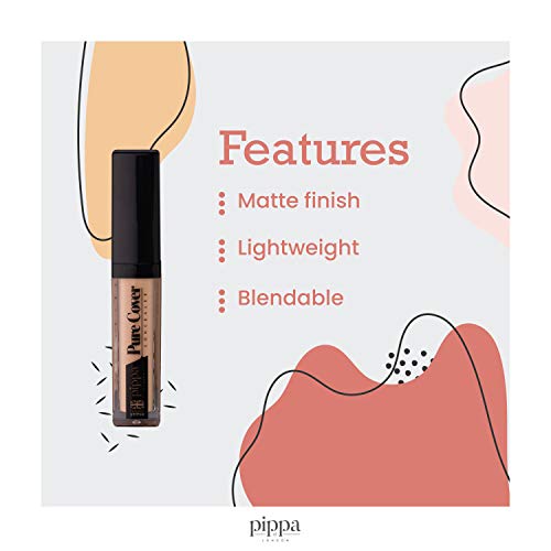 Corrector Total Pure Cover Pippa of London - Corrector de color y Concealer hidratante - Corrector mate para la zona bajo los ojos