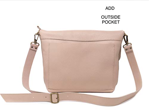 CP CALMA PROJECT - Crossbody Bag UN | Bolso Bandolera Mujer, Bolso Piel 100% Artesanal con Bolsillo Trasero y Correa Ajustable