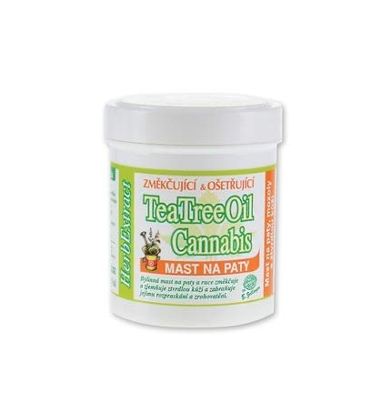 CREMA de PIES HIDRATANTE REPARADORA para Pies Secos, Piel Áspera y Talones Agrietados con Árbol del Te y Aceite de Cáñamo | Bálsamo para el Cuidado de los Pies y Manos, Pie de Atleta y Hongos 125ml