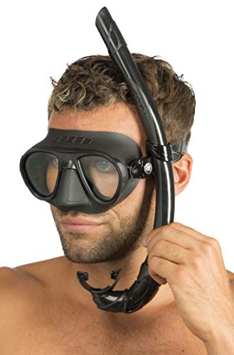 Cressi Calibro + Corsica Packs de Snorkel, Unisex Adulto, Negro