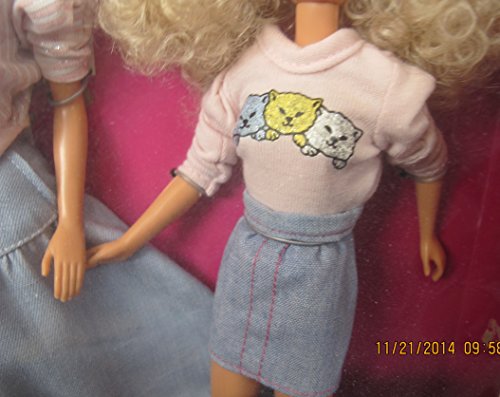 DENIM FUN BARBIE Cool City Blues 3 DOLL Set w KEN, BARBIE & SKIPPER DOLLS (1989 Mattel Hawthorne)